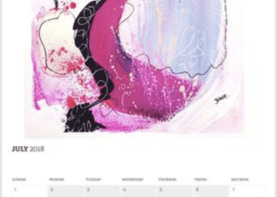 Monatsansicht - 2018 Color Twisted Calendar by Diana Linsse