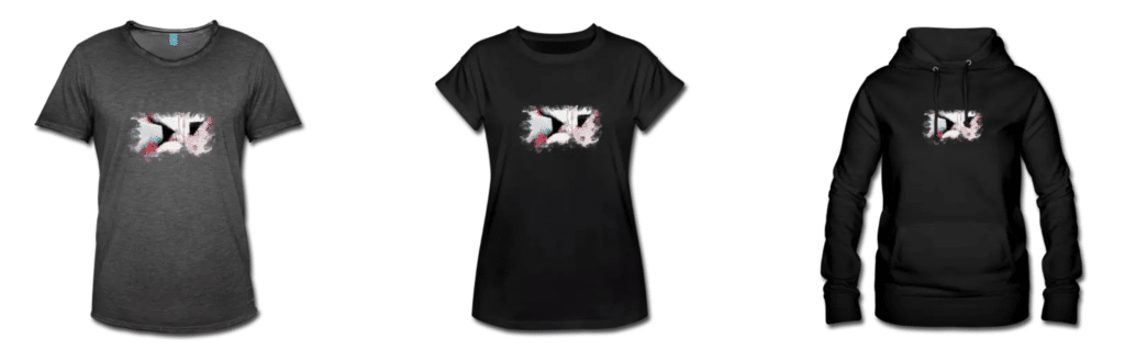Beispiele T-Shirts & Co mit Diana Linsse Motiven