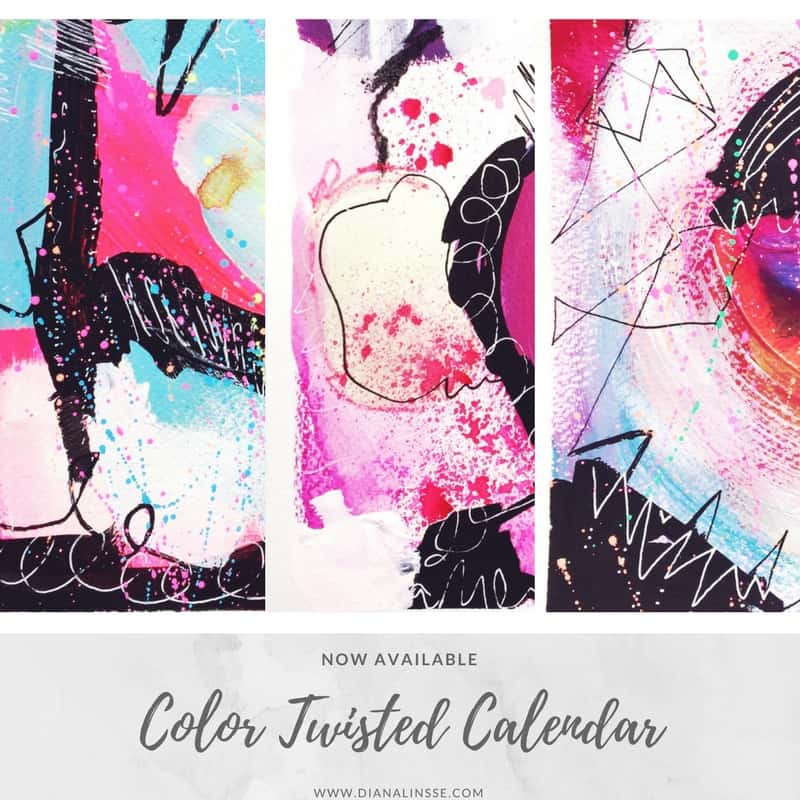 Hello 2018 - Color Twisted Calendar 2018 by Diana Linsse