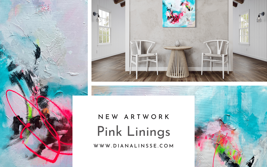 New Artwork in Abstract Landscapes – Pink Linings